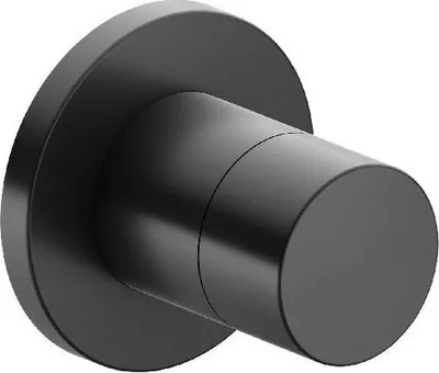 Produktbild von Keuco 2-Wege-Umstellventil IXMO DN 15, UP, mit Griff IXMO Pure Rosette rund schwarzchrom gebürstet 59556130001