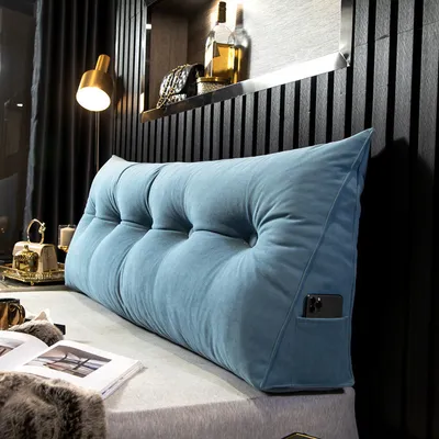 Produktbild von Rückenstützkissen Für Bett Und Sofa,Removable Cover,60x50x20cm