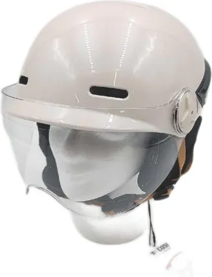 Obrázok produktu pre CASR prilba Mestská ochranná prilba Glow, model EPI, LED, viditeľnosť, bezpečnosť, krémová farba