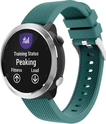 Produktbild von Strap-it Garmin Vivoactive 4 Armband Silikon - 45 mm - Kieferngrün