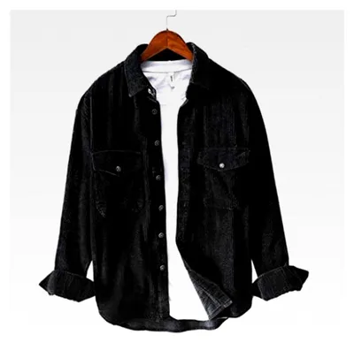 Produktbild von Cordhemd Herren Hemdjacke mit mehreren Taschen