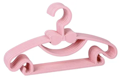 Immagine prodotto di Set di 10 appendiabiti antiscivolo per bambini, color rosa
