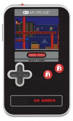 Produktbild von My Arcade Go Gamer Classic, Schwarz, Rot, 6,35 cm (2.5"), 3,5 mm, Akku, AAA, Alkali