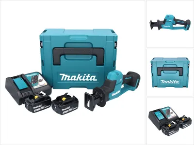 Produktbild von Makita DJR 189 RFJ Akku Reciprosäge Säbelsäge 18 V Brushless + 2x Akku 3,0 Ah + Ladegerät + Makpac
