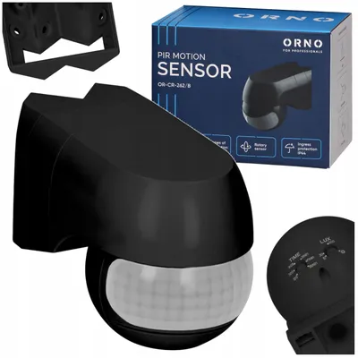 Produktbild von Orno OR-CR-262/B Außen Bewegungsmelder LED 1200W Einstellbar IP44