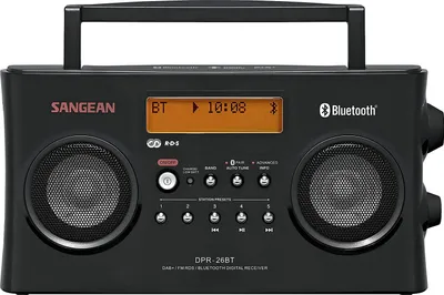 Produktbild von Sangean Electronics DPR-26 BT Kofferradio DAB+ UKW AUX Bluetooth Schwarz