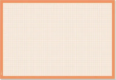 Produktbild von SIGEL HO270 Papier-Schreibunterlage zum Abreißen, Millimeterpapier-Block, ca. DIN A2, orange, 30 Blatt