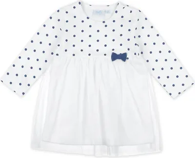 Produktbild von Feetje 514.00325, Baby (0 - 2 Jahre), Weiblich, Babydoll-Kleid, Blau, Weiß, Knielänge, 62 cm
