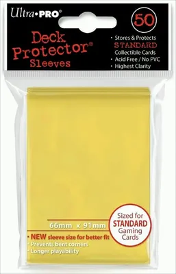 Zdjęcie produktu dla Etui na karty Ultra Pro Deck Protector Solid Yellow (50 szt.)