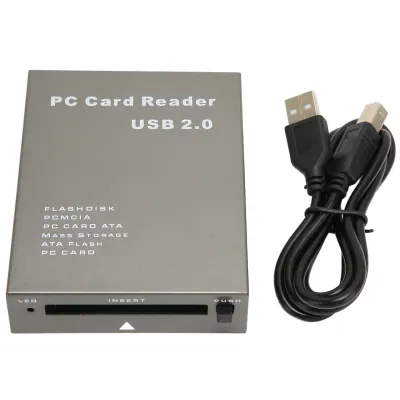 Zdjęcie produktu dla Czytnik kart pamięci USB 2.0 Czytnik kart PCMCIA 68-stykowy, szybki przemysłowy czytnik kart pamięci flash z bezpośrednim odczytem ATA