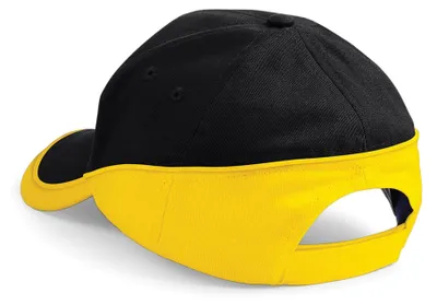 Produktbild von Beechfield - "Teamwear Competition" Kappe FK1468 (Einheitsgröße) (Schwarz/Gelb)