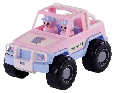 Immagine prodotto di Cavallino Jeep Rosa con 2 figure