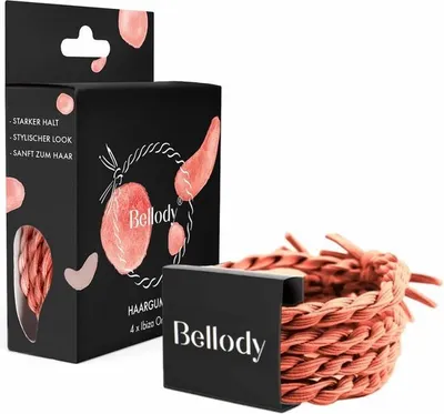 Produktbild von Bellody Original Haargummis #ibiza Orange 4 U