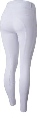 Produktbild von Horze Mira Damen Reithose mit Vollbesatz und hohem Bund, Weiß, 40