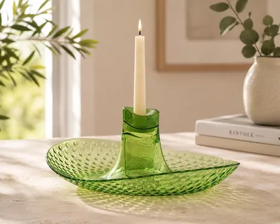 Immagine prodotto di Porta Candela - Colore: Verde Lime - Modello Perica