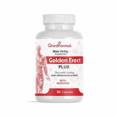 Obrázek produktu pro Golden Erect – Denní doplněk pro mužskou vitalitu a celkovou pohodu – 30 kapslí, Obrázek vytvořený pomocí AI