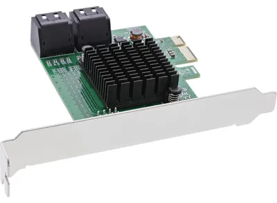 Imagen del producto de Tarjeta de interfaz InLine® 76617L, controladora SATA 6Gb/s, 4 puertos, PCIe 2.0 (PCI-Express)