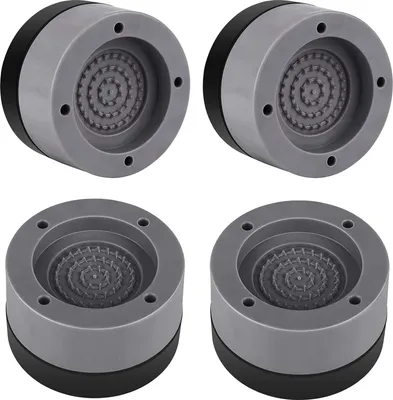 Produktbild von Schwingungsdämpfer, 4 Stück Rutschfeste Vibrationsdämpfer, für Waschmaschine, Trockner, Lärmschutz Antivibrationsmatte, Grey