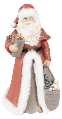 Produktbild von Clayre & Eef Figur Weihnachtsmann 31 cm Rot Polyresin