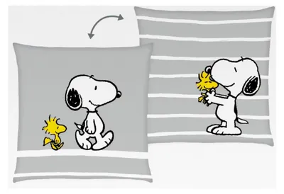 Produktbild von Peanuts Kissen mit Snoopy und Woodstock, gefüllt