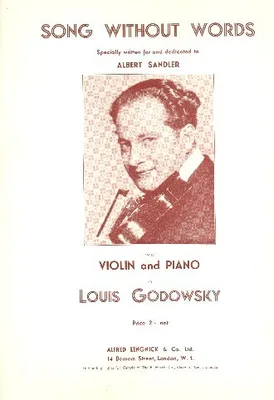Produktbild von Song without Words for violin and piano