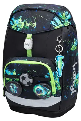 Produktbild von Baagl Airy Plus Schulrucksack, 25 l, Grow-System, ab 130 cm (Fußball)