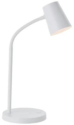 Produktbild von BRILLIANT Tischleuchte mit Induktionsladeschale Illa weiß IP20 6,5 Watt dimmbar LED integriert