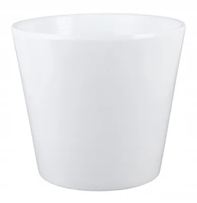 Produktbild von Keramiktopf für Orchideen 15 cm weiß