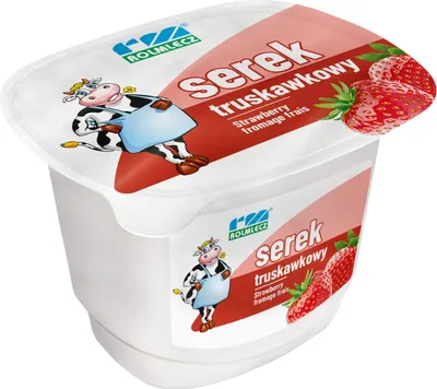 Zdjęcie produktu dla Serek homogenizowany Rolmlecz truskawkowy 200g