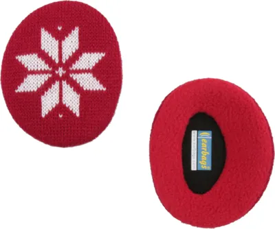 Produktbild von (( earbags | FASHION Ohrenwärmer , Schneeflocke weinrot, S