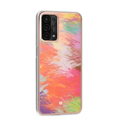 Immagine prodotto di Custodia per Oppo A54 5G| A74 5G Custodia protettiva per cellulare Cover Slim Plus Vetro protettivo - Rosso Grafitti