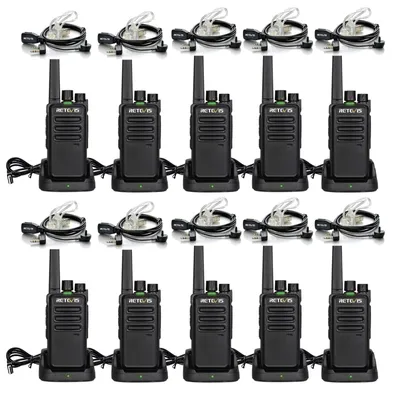 Obrázek produktu pro Walkie-talkie s handsfree, bez licence, s funkcí VOX a potlačením šumu, s možností nabíjení