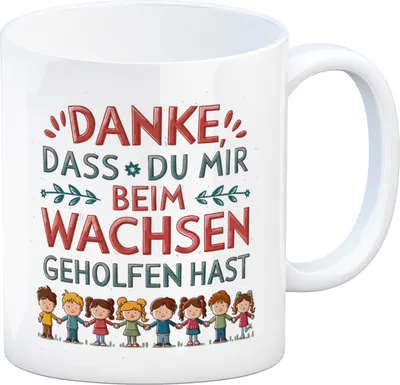 Produktbild von Danke, dass du mir beim Wachsen geholfen hast Kaffeebecher
