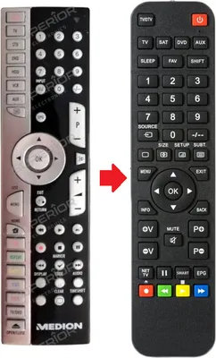 Produktbild von Ersatz Fernbedienung für Medion MD84100