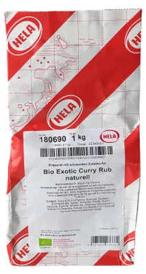 Produktbild von 1 kg Hela Exotic Curry Rub naturell