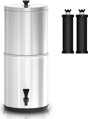 Produktbild von Schwerkraft-Wasserfiltersystem, Wasserfiltereimer, Wasserfiltermaschine,geeignet für die Notfallvorbereitung für Familiencamping und Wandern im Freien