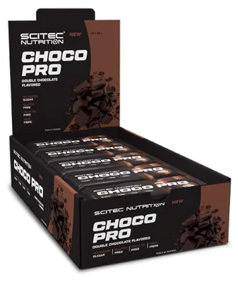 Image de Barres protéinées - Scitec Nutrition - Boîte barres choco pro (20X50g) - Saveur Double Chocolat