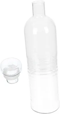 Obrázek produktu pro Skleněná láhev na pití pro opakované použití, průhledná, přenosná