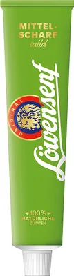 Zdjęcie produktu dla Löwensenf średnio ostra musztarda kremowa łagodna w tubce 200ml 6-pak