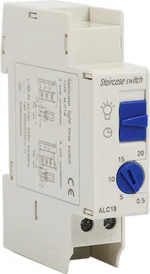 Image de Minuterie électronique de cage d'escalier 16A 230V Minuterie d'éclairage d'escalier Relais temporisé