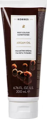 Image de Après-shampooing pour cheveux après coloration à l'huile d'argan de Korres, 200ml