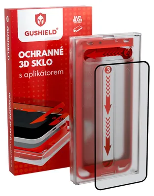 Obrázok produktu pre Gushield Ochranné 3D sklo s aplikátorom - iPhone 13 / 13 Pro / 14 - Číre