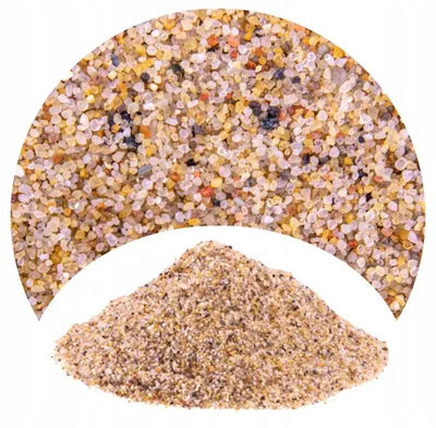 Immagine prodotto di Sabbia per acquario Bursztynowy, substrato naturale 0,8-1,2 mm, 16 kg, fondo per Tanganika e Malawi
