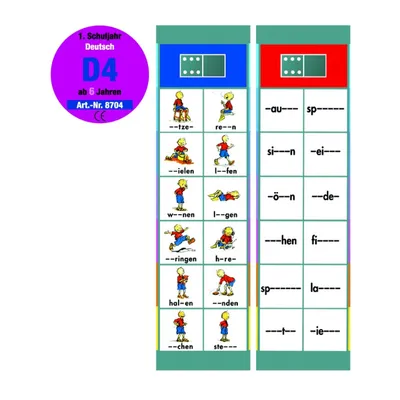 Produktbild von 68704 - Set D 4: Übungen - Flocards, Figurenspiel, 1 Spieler, ab 6 Jahren (DE-Ausgabe)