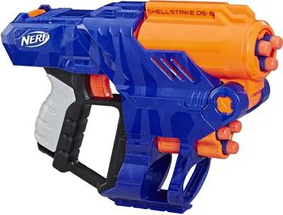 Produktbild von Hasbro E6170EU4 Nerf Elite Shellstrike DS-6 Blaster # feuert 3 Darts aus Hülsen ab # enthält 2 Hülsen und 6 Nerf Elite