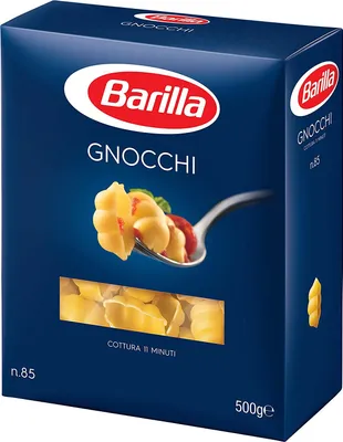A box of Barilla Gnocchi pasta.
