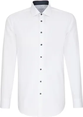 Produktbild von Seidensticker BUSINESS Herren Hemd Langarm Kent Slim-Fit Weiß 42