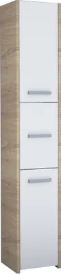 Produktbild von Badschrank 3 Türen Badezimmerschrank Hochschrank Badmöbel Schrank Modern 170x30c, Farbe:sonoma mix