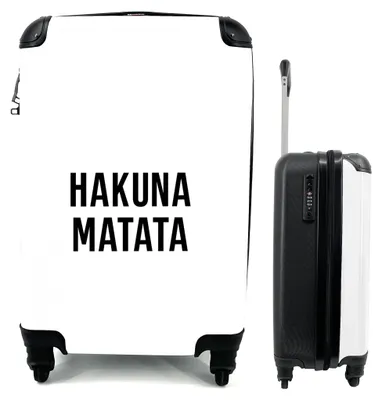 Productafbeelding van Handbagage Koffer met Quotes - 55x40x20 cm