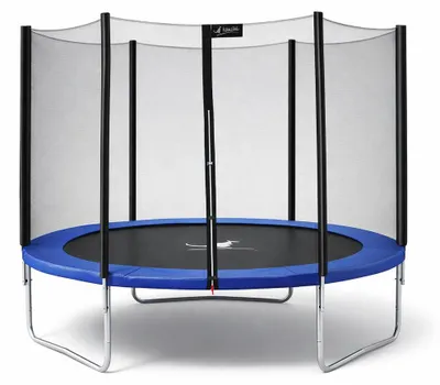 Immagine prodotto di KANGUI - Trampolino rotondo blu Ø 300 cm con rete di sicurezza